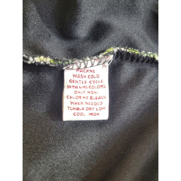 JM Collection Green Black Striped Lined Faux 3/4 Sleeve Top Women's Size XL - Picture 11 of 11